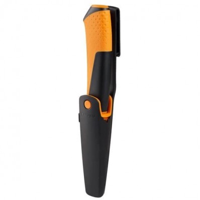 Нож Fiskars универсальный с точилом 215мм.