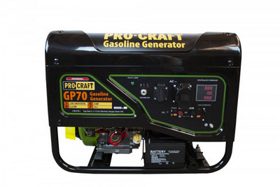 Генератор бензиновый PROCRAFT GP70, эл.стартер, 6.0-6.5kW, бак25л, 85кг