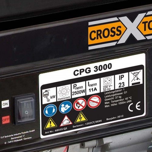 Генератор бензиновий Cross Tools CPG 3000, 2,5-2,8 кВт