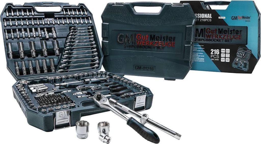 Набір інструментів GUT MEISTER GM-01216, 216 шт