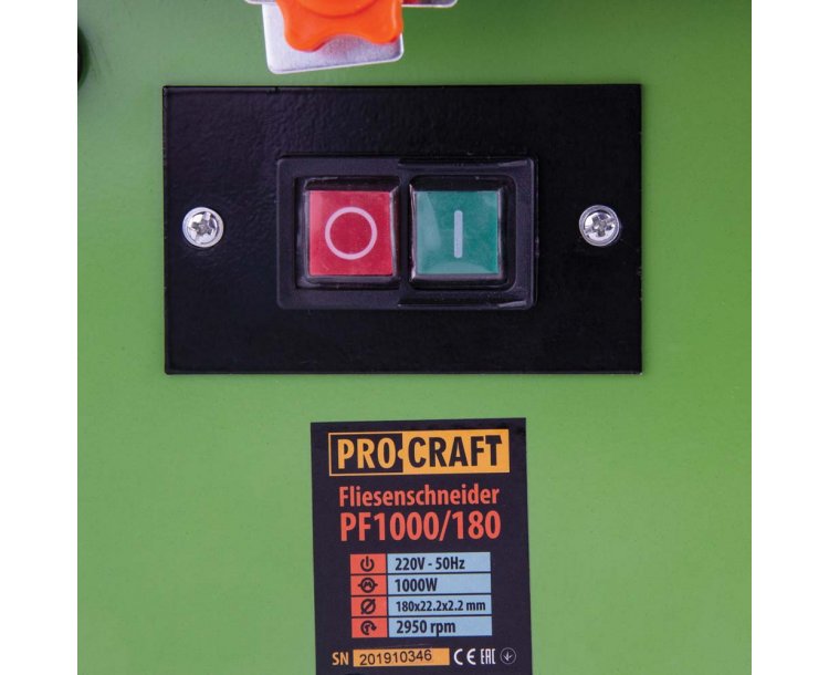 Плиткоріз електричний PROCRAFT PF-1000/180