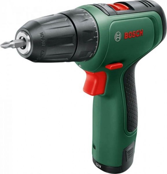 Шурупокрут Bosch EasyDrill 1200, 2 × PBA12V 1.5Ah, набір свердел і біт