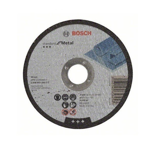 Круг отрезной Bosch Standard for Metal Ø125 × 2,5 × 22,23мм