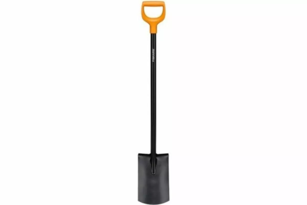 Лопата прямая Fiskars Solid с держателем