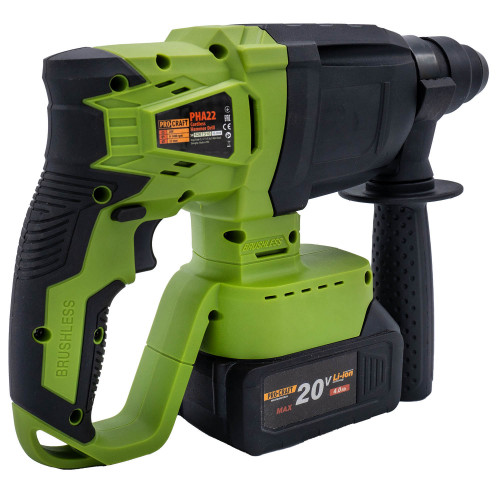 Перфоратор аккумуляторный PROCRAFT PHA-22 20В BL 2 режима, каркас