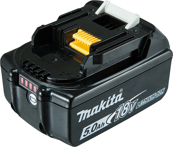 Аккумуляторная батарея Makita LXT BL1850B, 18В, 5,0Аг, индикация разряда