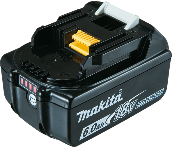 Аккумуляторная батарея Makita LXT BL1860B, 18В, 6,0Аг, индикация разряда