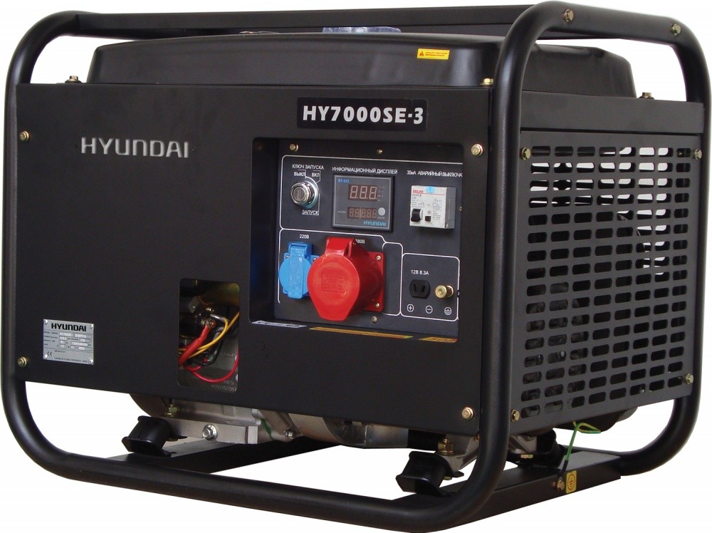 Генератор бензиновый Hyundai Professional HY 7000SE-3