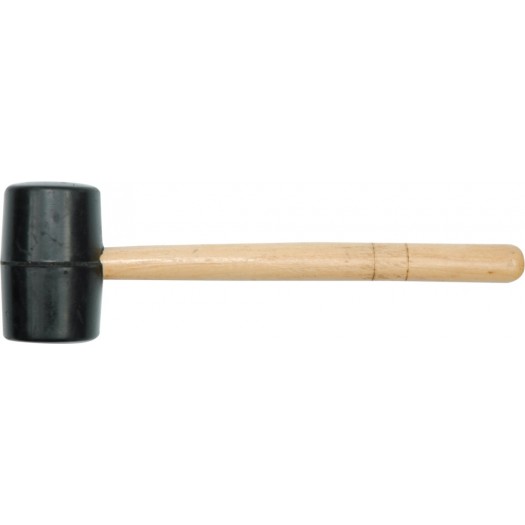 Киянка резиновая Vorel Ø45мм, деревянная ручка