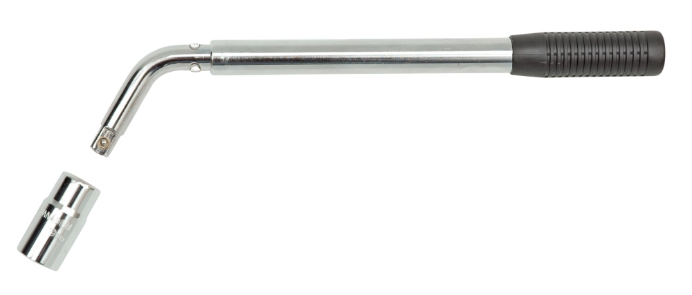 Ключ баллонный VOREL телескопический L-образный 17x19мм, 360-510мм