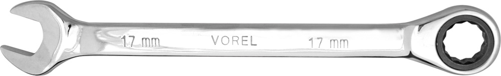 Ключ рожково-накидной Vorel с трещоткой, CR-V, 14мм