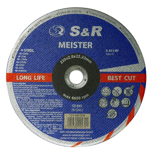 Круг S&R Meister отрез. Ø230 × 2,0 × 22,23мм