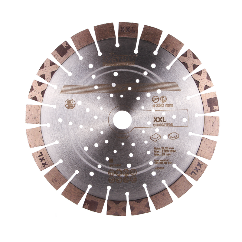 Круг алмазный отрезной Distar XXL 1A1RSS/C3-H Ø230 × 22,23мм