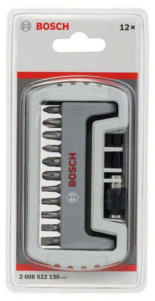 Набор бит Bosch Extra Hard с держателем, 12шт