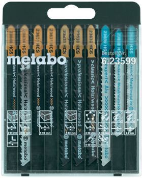 Набор пилочек для лобзика Metabo 10 шт Promotion