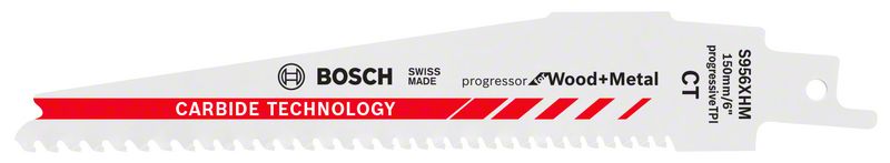 Полотно ножівкове Bosch Carbide Progressor for Wood and Metal S956ХHM, 150мм, 1шт