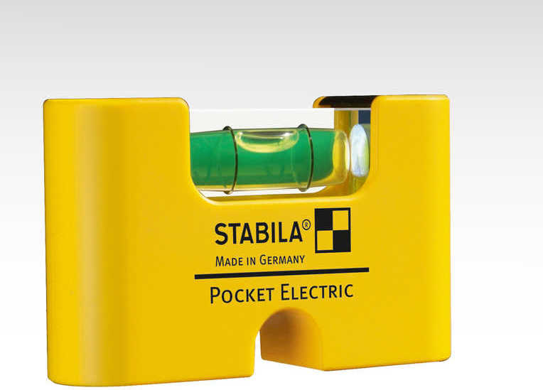 Рівень STABILA Pocket Electric магнітний, для електриків, 7×2×4см