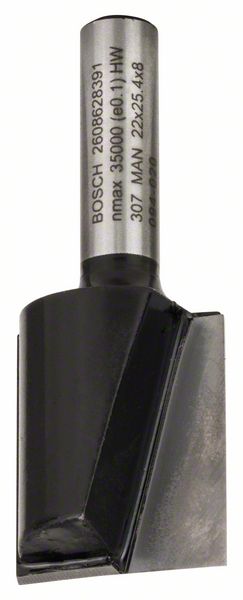 Фреза Bosch кінцева пазова Ø22 × 25 × Ø8мм
