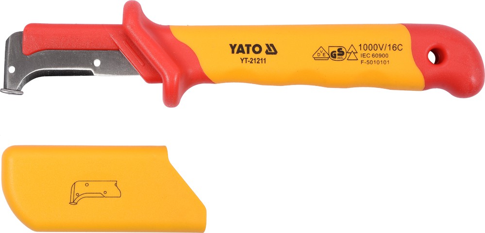 Нож для снятия изоляции Yato VDE 1000В, 38 × 155мм