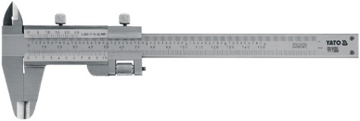 Штангельциркуль Yato механічний, 150 мм, точність ± 0,02мм