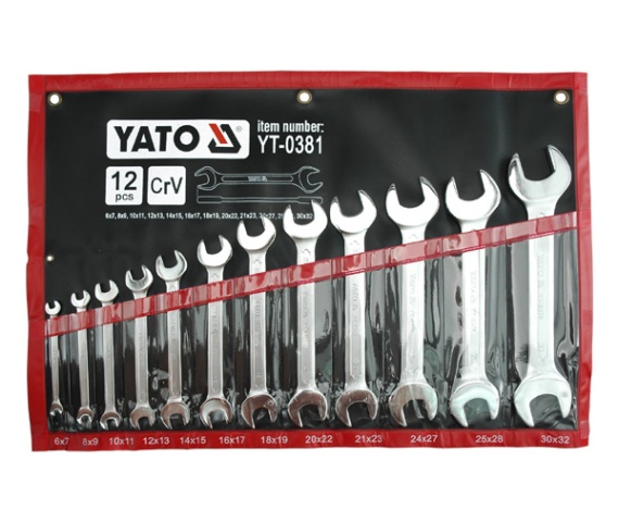 Ключі ріжкові Yato, 6-32мм, 12шт