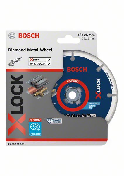 Круг отрезной Bosch Diamond metal X-Lock Ø125 × 22,23мм