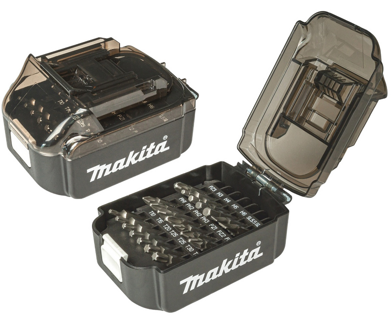 Набір бітів Makita, 21 шт футляр у формі батареї LXT