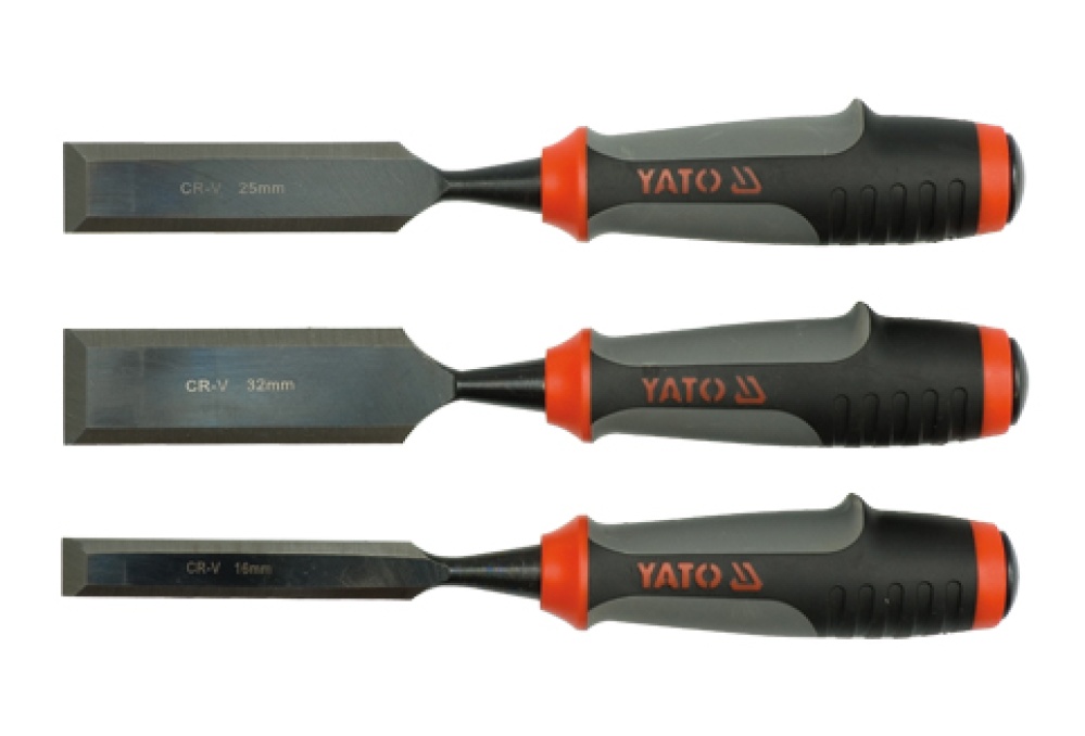 Набір стамесок Yato з полімерними ручками, 3шт