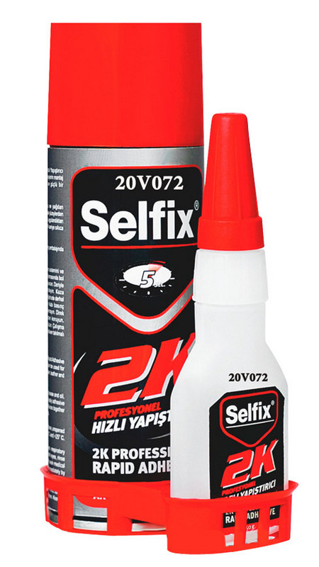 Клей Selfix 2К, 2-компонентный, супербыстрый, 50 г + 200 мл 