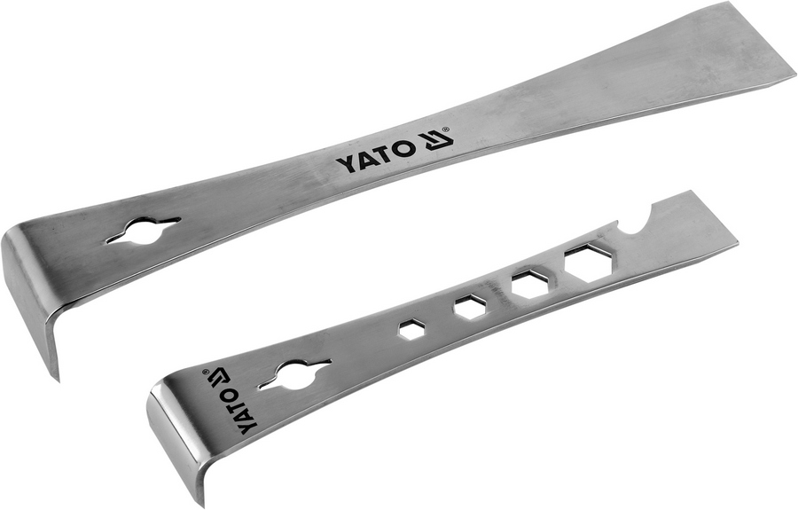 Скребки L-подібні Yato, 235×40×40мм і 170×32×25мм, 2,5мм, 2шт
