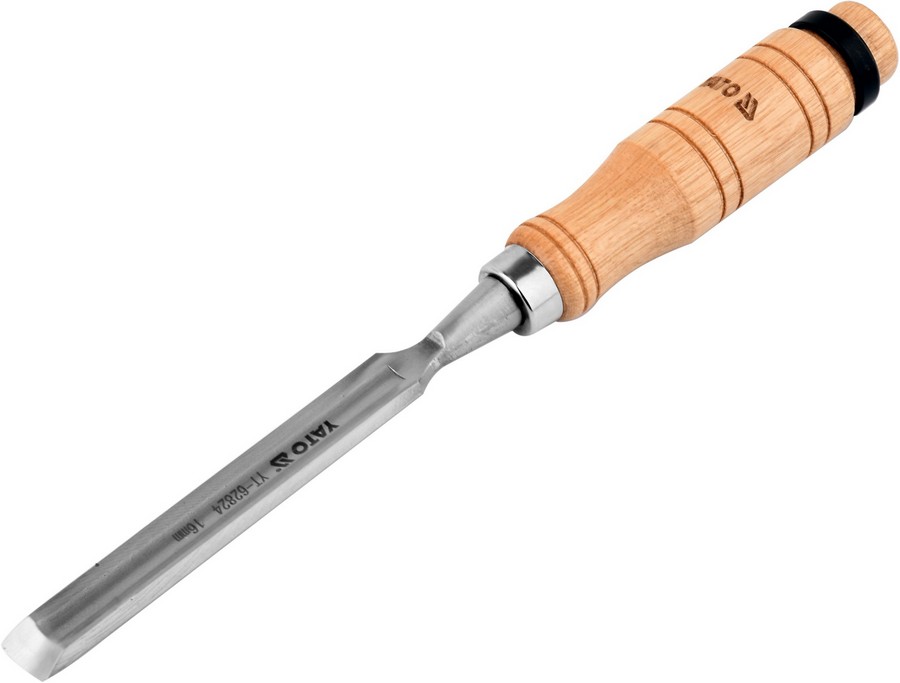 Стамеска напівкругла Yato, 10 × 125мм, дерев'яна ручка