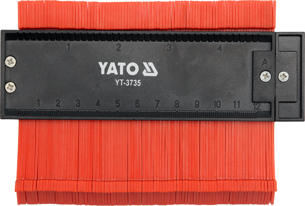 Трафарет для копіювання складних профілів Yato, 125мм