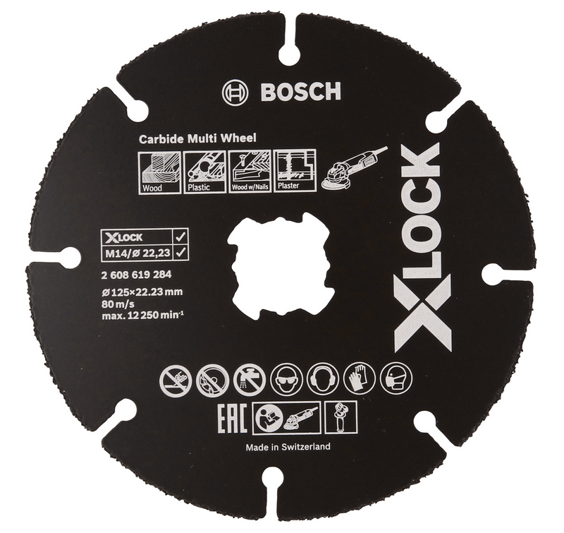 Круг отрезной Bosch X-Lock Carbide Multi Ø125 × 1,0 × 22,23мм