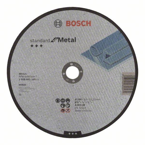 Круг отрезной Bosch Standard for Metal Ø230 × 3,0 × 22,23мм