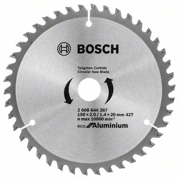 Диск пильний Bosch Eco for Aluminium Ø150 × 20мм 42T