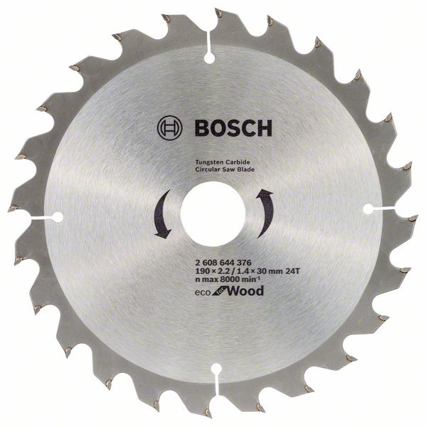 Диск пильний Bosch Eco for Wood Ø190 × 30мм 24T