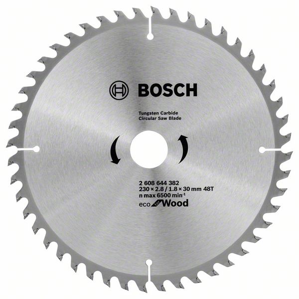 Диск пильний Bosch Eco for Wood Ø230 × 30мм 48T