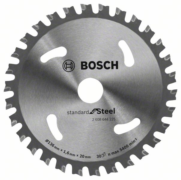 Диск пильний Bosch Standard for Steel Ø136 × 1,6 × 20мм 30T