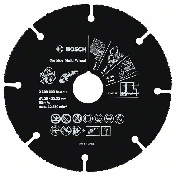 Круг відрізний Bosch Carbide Multi Ø125×1,2×22,23мм