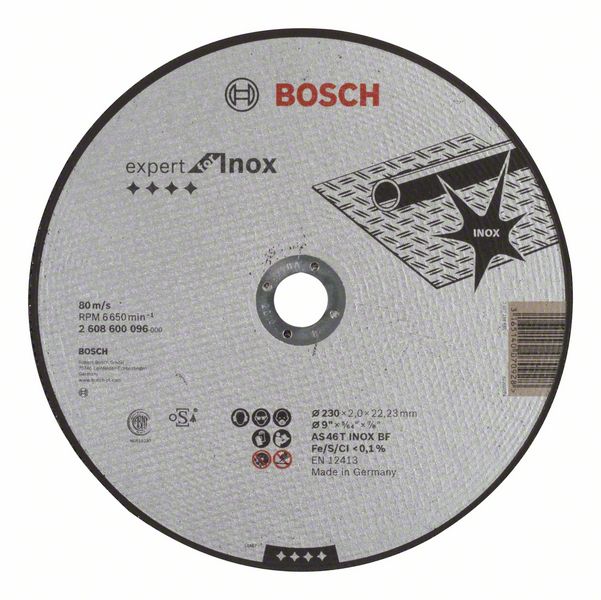 Круг відрізний Bosch Expert for Inox Ø230×2,0×22,23мм