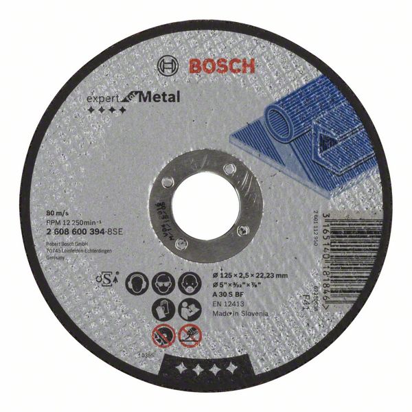 Круг відрізний Bosch Expert for Metal Ø125×2,5×22,23мм