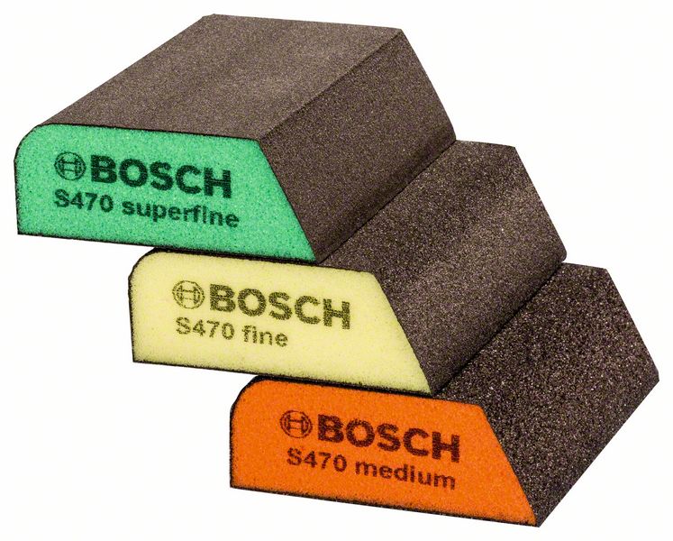 Шліфгубки Bosch B.f.Profile 69×97×26мм, M/F/SF, 3шт