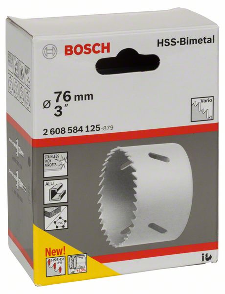 Коронка Bosch Standard НSS-Bimetal, Ø 76мм
