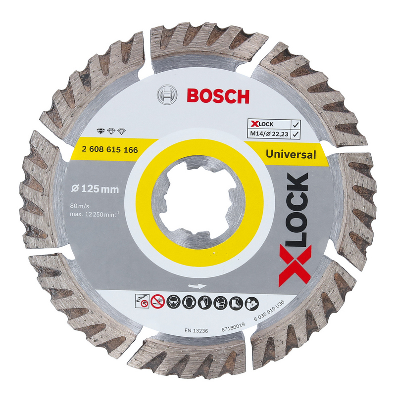 Круг алмазний вiдрiзний Bosch Standard for Universal X-Lock, Ø125 × 22,23мм