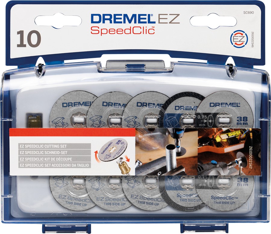 Набор оснастки Dremel® EZ SpeedClic для резки, 11 аксессуаров (SC690)