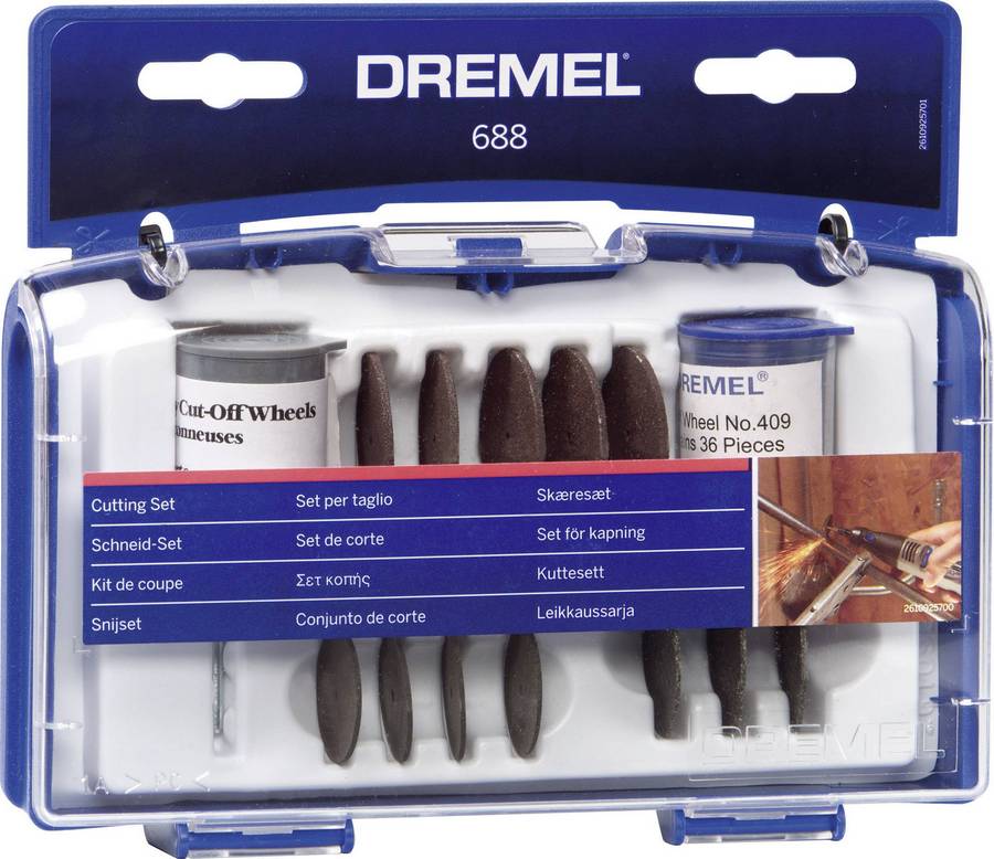 Набор оснастки Dremel® для резки, 68 аксессуаров (688)