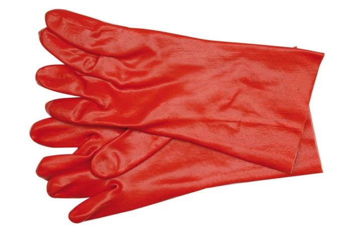 Перчатки Vorel специальные бензостойкие, красные, размер 10