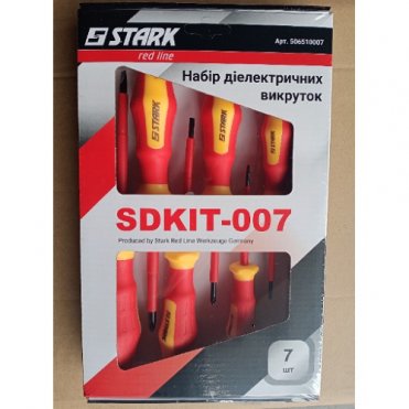 Набор отверток Stark SDKIT-007 с диэлектрической изоляцией 1000V, 7шт