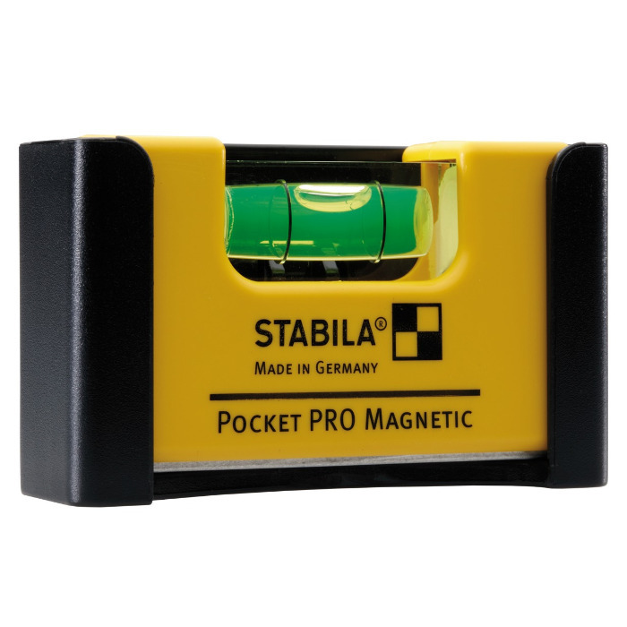 Рівень STABILA Pocket PRO Magnetic магнітний, 7×2×4см, кліпса