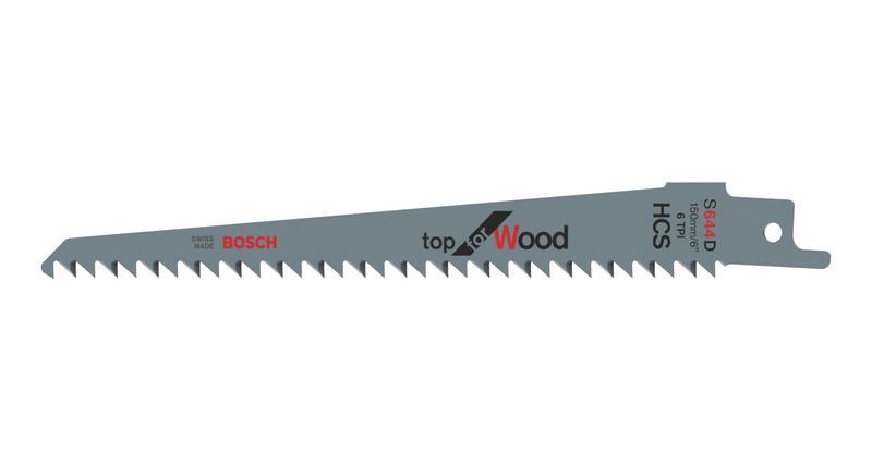 Полотно ножовочное Bosch Top for Wood S644D, HCS, 150мм, 1шт